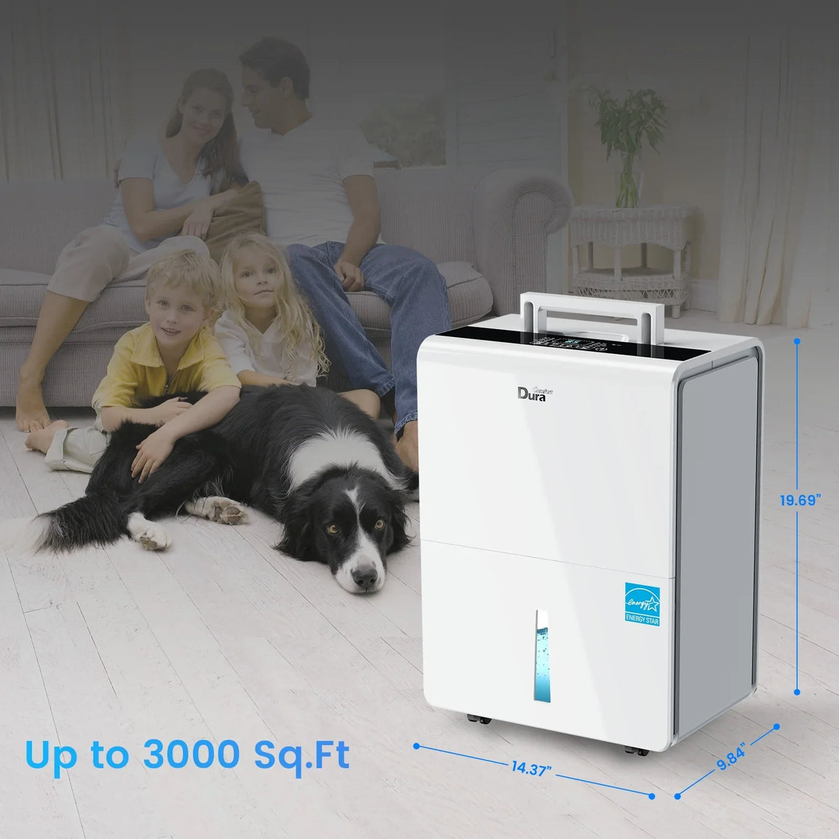 DuraComfort Dehumidifier for Basement,up to 3000 Sizeq.ft 35 Pint (50 Pint 2012 DOE Sizetandard) Dehumidifiers with WIFI