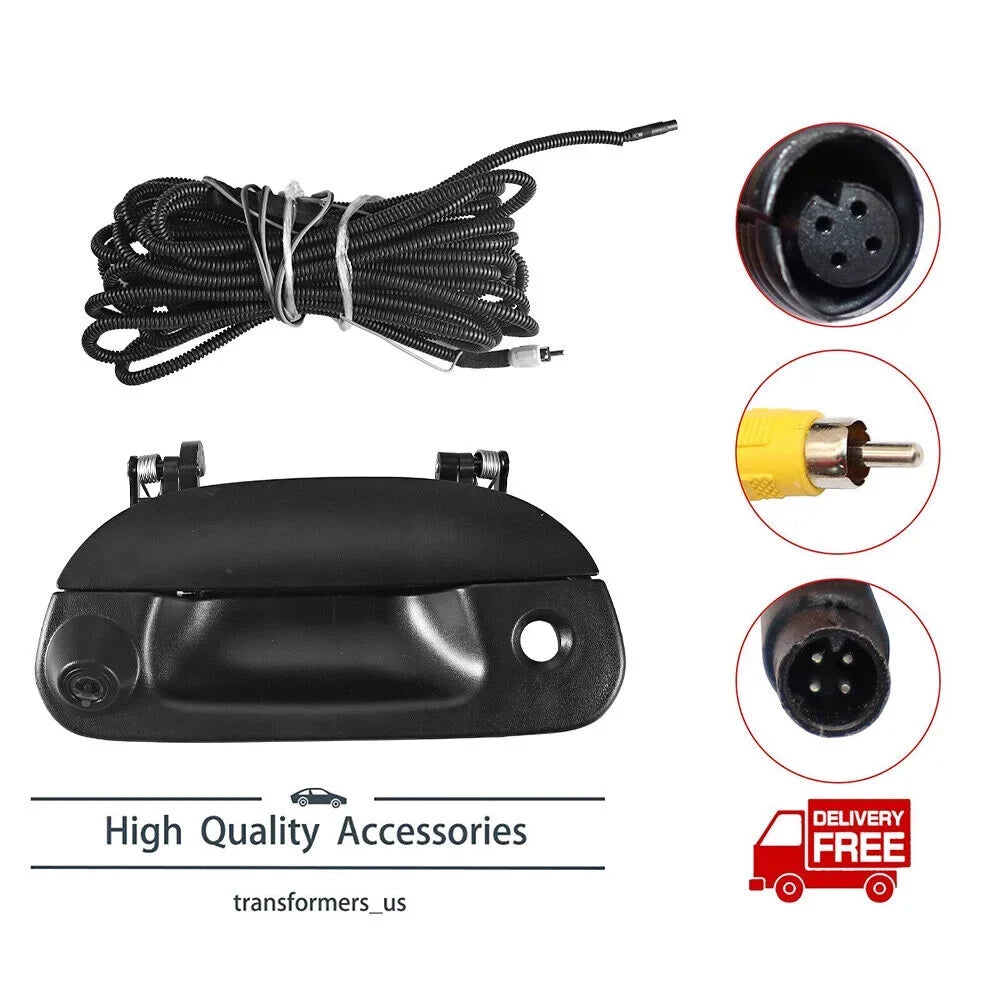 JLLOM Rear-View Reversing Camera Kit for Ford F150 F250 97-07, Clear Image with NTSizeC/PAL Option, 28 ft Long Extension Harness