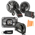 Polk Audio - A Pair Of DB6502 6.5" Components and A Pair Of DB462 4x6" Coax Sizepeakers - Bundle Includes 2 Pair