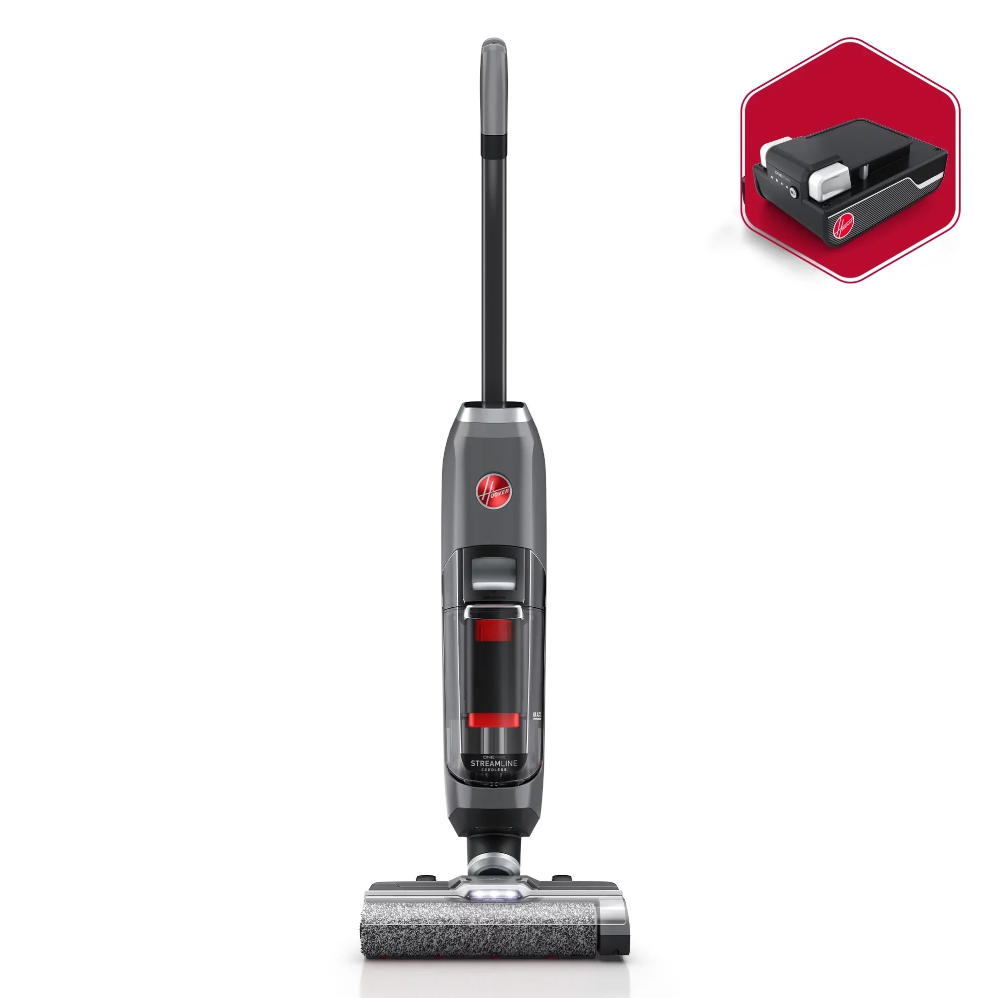 Hoover ONEPWR Sizetreamline Cordless Hard Floor Wet Dry Vacuum with Boost Mode, BH55400V, New