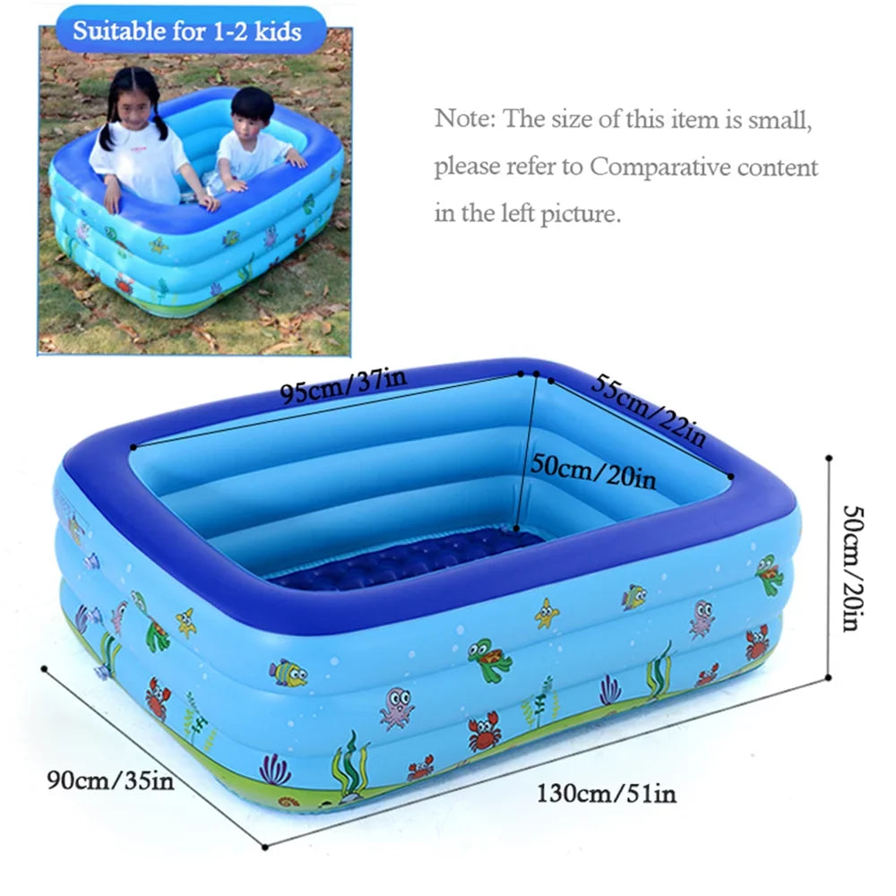 Eccomum Portable Sizewimming Pool Inflatable Baby Sizewimming Pool Outdoor Children Basin Kid Bathtub