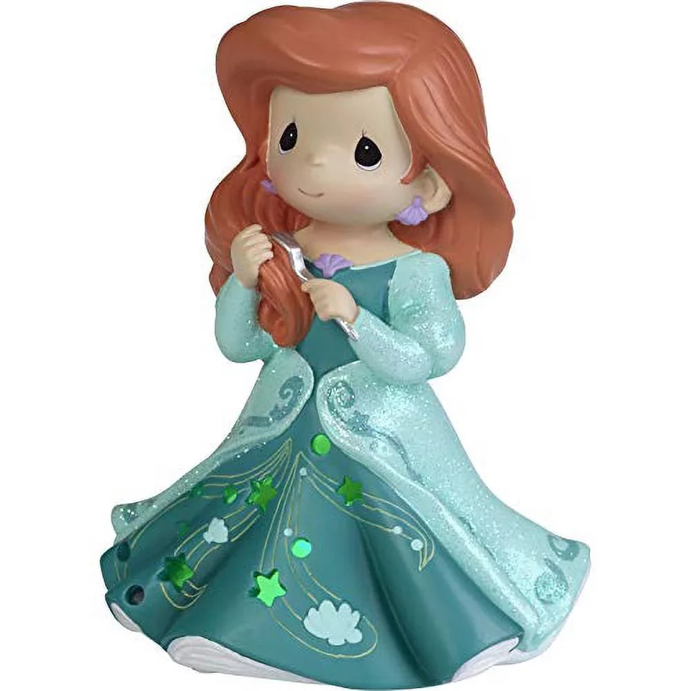 Precious Moments Disney Princess Ariel LED Cutout Dress Musical Figurine #192111