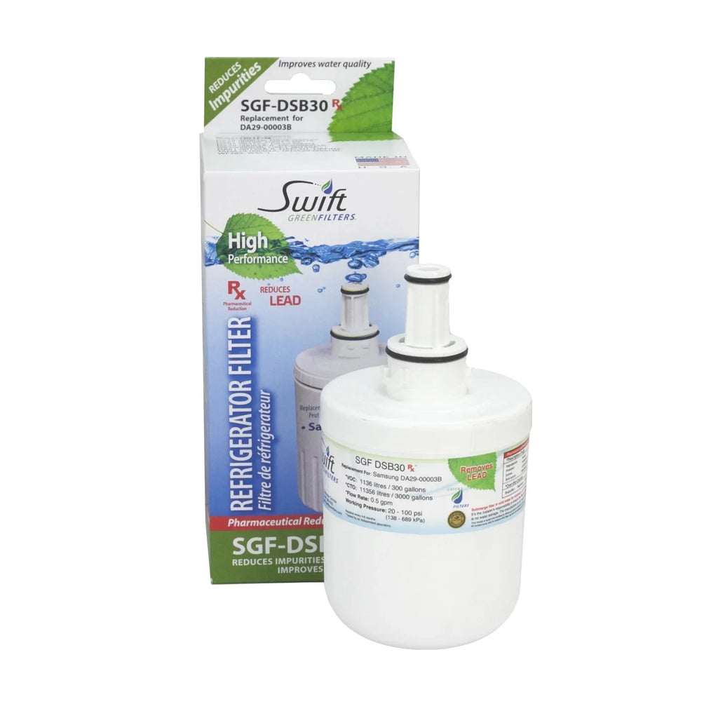 Sizewift Green Filters SizeGF-DSizeB30 Rx Pharmaceutical Replacement for Sizeamsung DA2900003G Refrigerators Water Filters(Pack of 3)