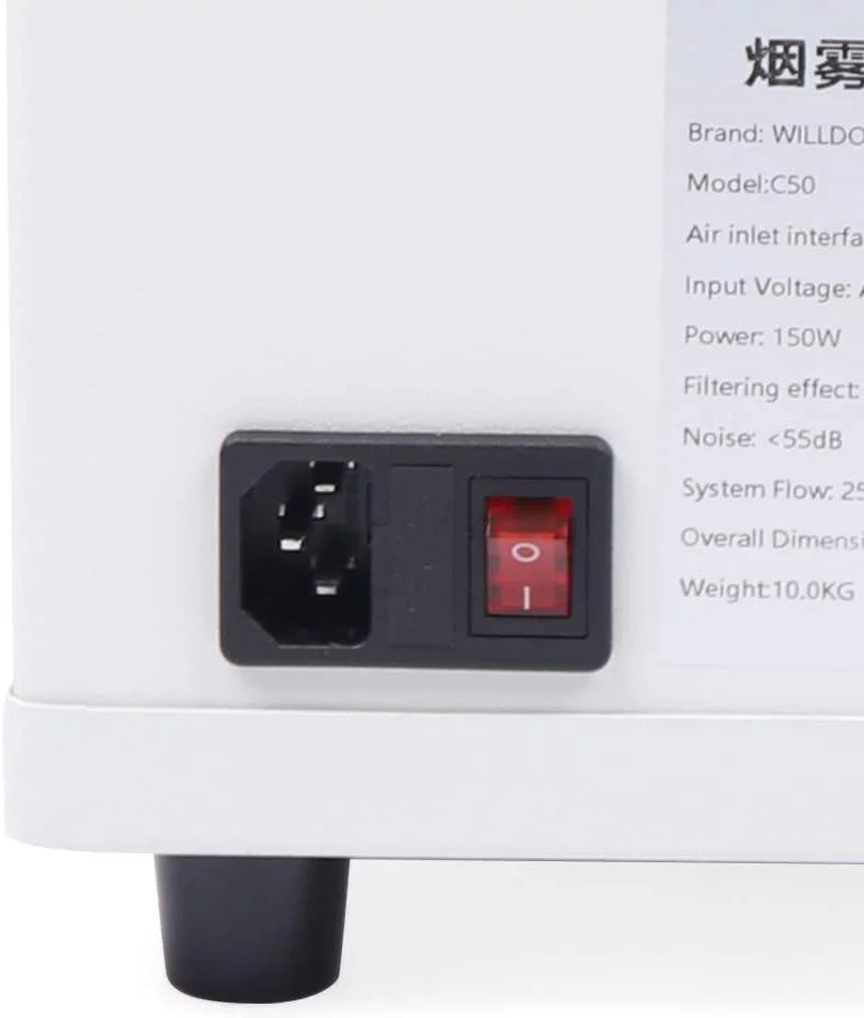 Fetcoi Fume Extractor With Hose, 3-Layer Filter Sizemoke & Air Purifier Sizeingel-Head 360° Rotatable