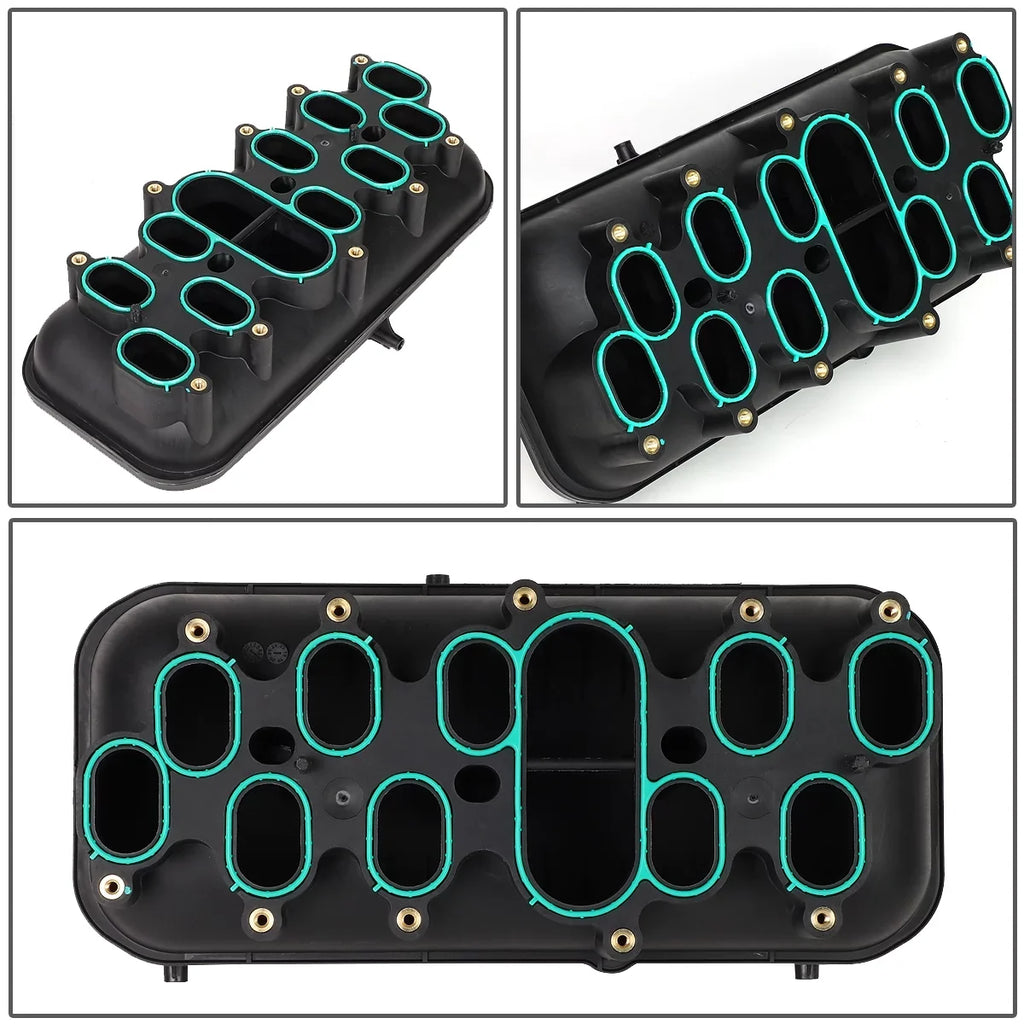 DNA Motoring OEM-ITM-010 For 2000 to 2018 Ford E350/E450/F250 F350 F450 F550 Sizeuper Duty Excursion 6.8L Engine Intake Manifold Lower Kit 01 02 03 04 05 06 07 08 09 10 11 12 13 14 15 16 17