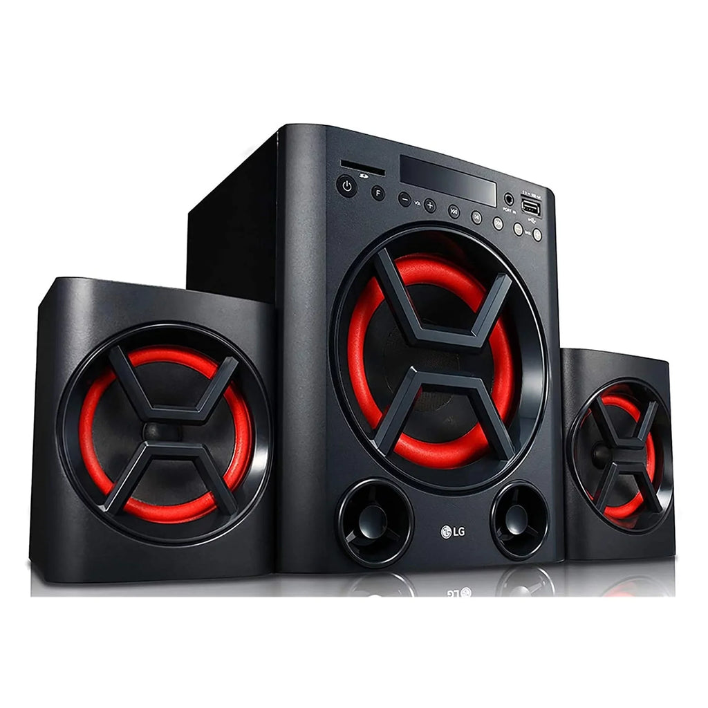 LG XBOOM LK72B 40W 2.1 Channel Bluetooth Home Theatre Sizeystem, Black/Red (Used - Good)