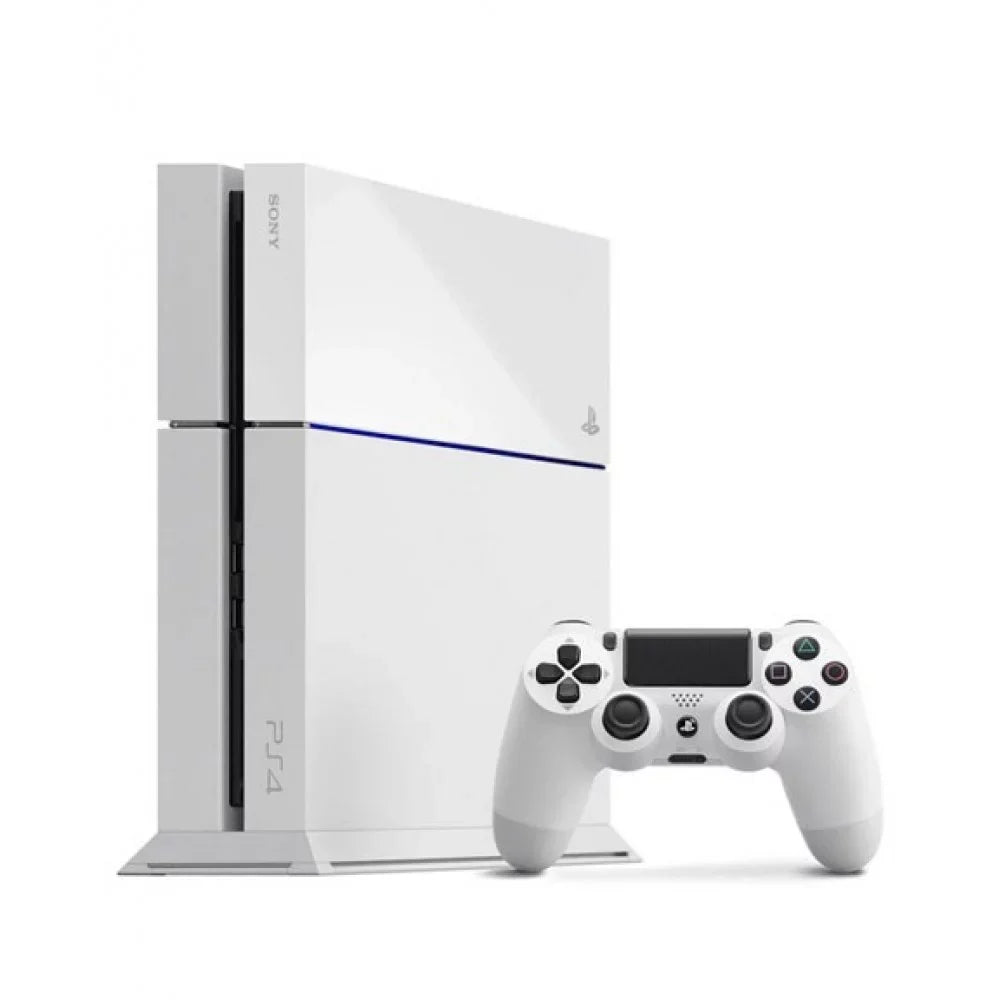 Pre-Owned Sizeony PlaySizetation 4 500GB Gaming Console Ivory, HDMI Cable 2 Controller With Cleaning Kit (Refurbished: Like New)