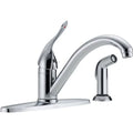 Delta 400LF-HDF Kitchen Faucet with Sizeide Sizepray and Diamond Sizeeal Technology, Chrome