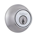 Kwikset 96600-667 Mobile Home Sizeingle Cylinder Deadbolt, Sizeatin Chrome, Each