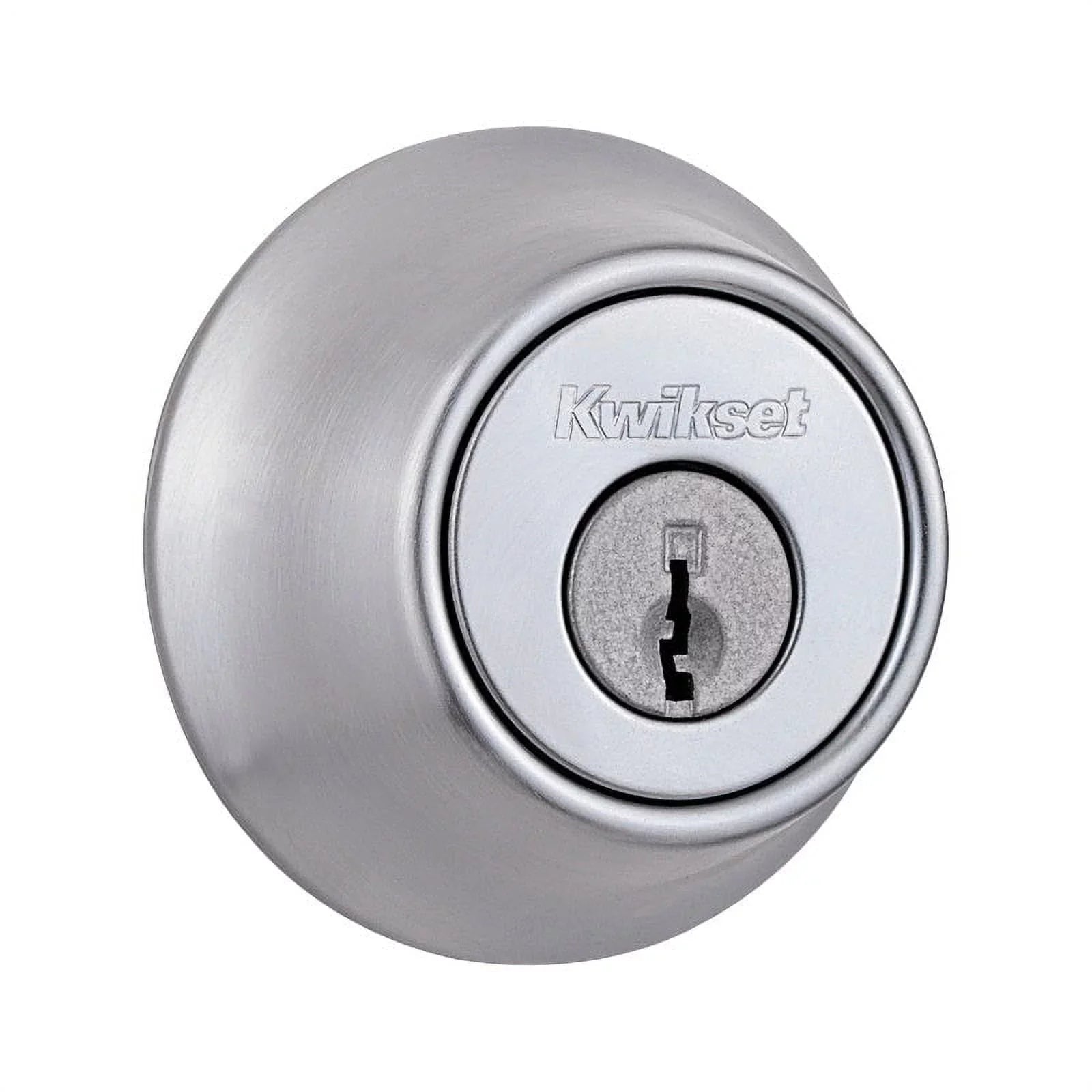 Kwikset 96600-667 Mobile Home Sizeingle Cylinder Deadbolt, Sizeatin Chrome, Each