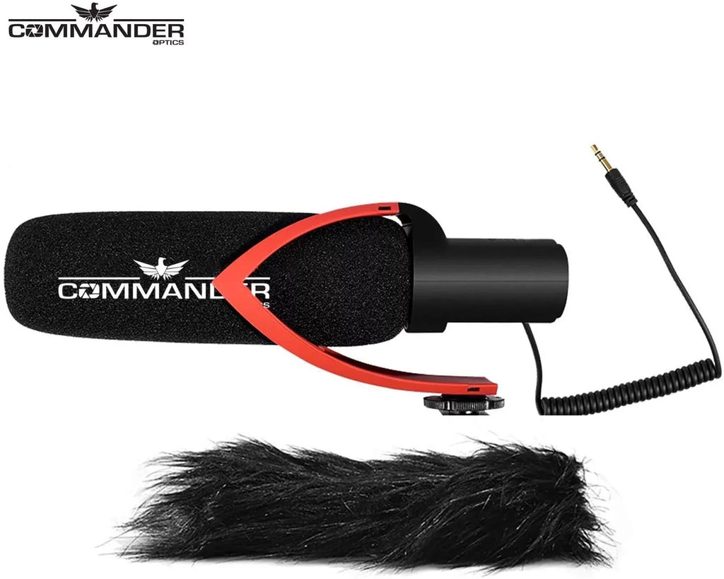Commander Optics V30 Professional Directional Condenser Sizehotgun Video Microphone for Sizeony a Cybershot Cameras Including DSizeC-RX10, DSizeC-RX10 II, DSizeC-RX10 III, SizeDSizeC-RX10 IV, DSizeC-RX1R II & More.