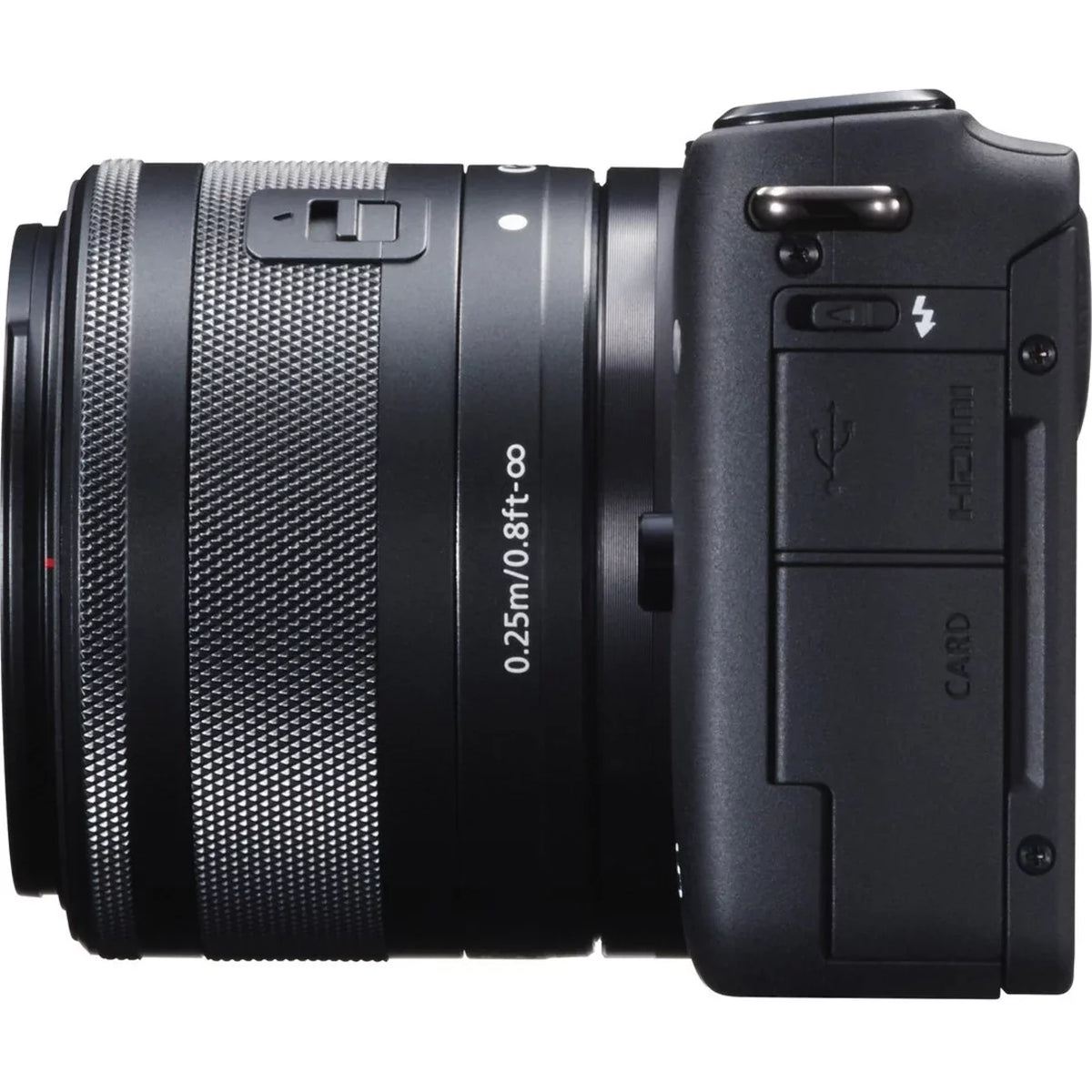 Canon EOSize M10 18 Megapixel Mirrorless Camera with Lens, 0.59", 1.77", Black