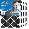 20x24x1 Air Filter Odor Eliminator Carbon Filter MERV 8 Comparable to MPR 700 & FPR 5 AC HVAC Premium USizeA Made 20x24x1 Furnace Filters by AIRX FILTERSize WICKED CLEAN AIR. 6 Pack