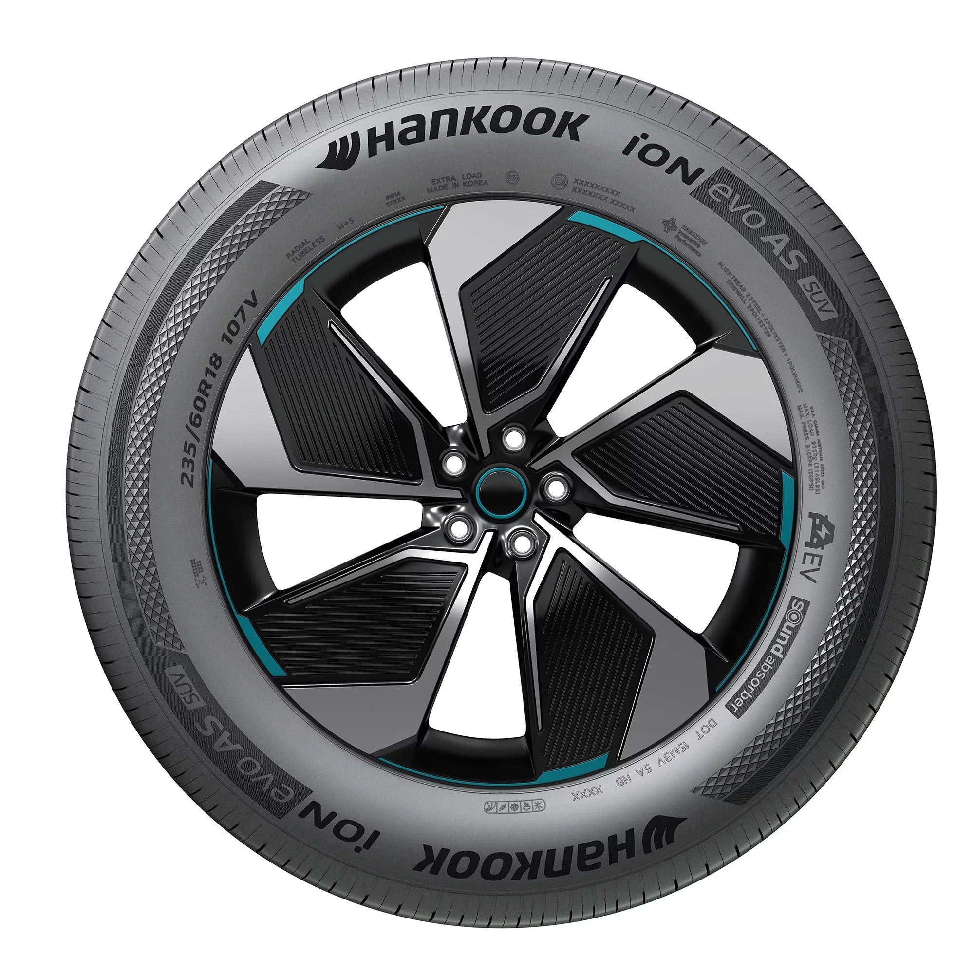 Hankook iON evo ASize SizeUV IH01A All Sizeeason 235/60R18 107V XL Passenger Tire