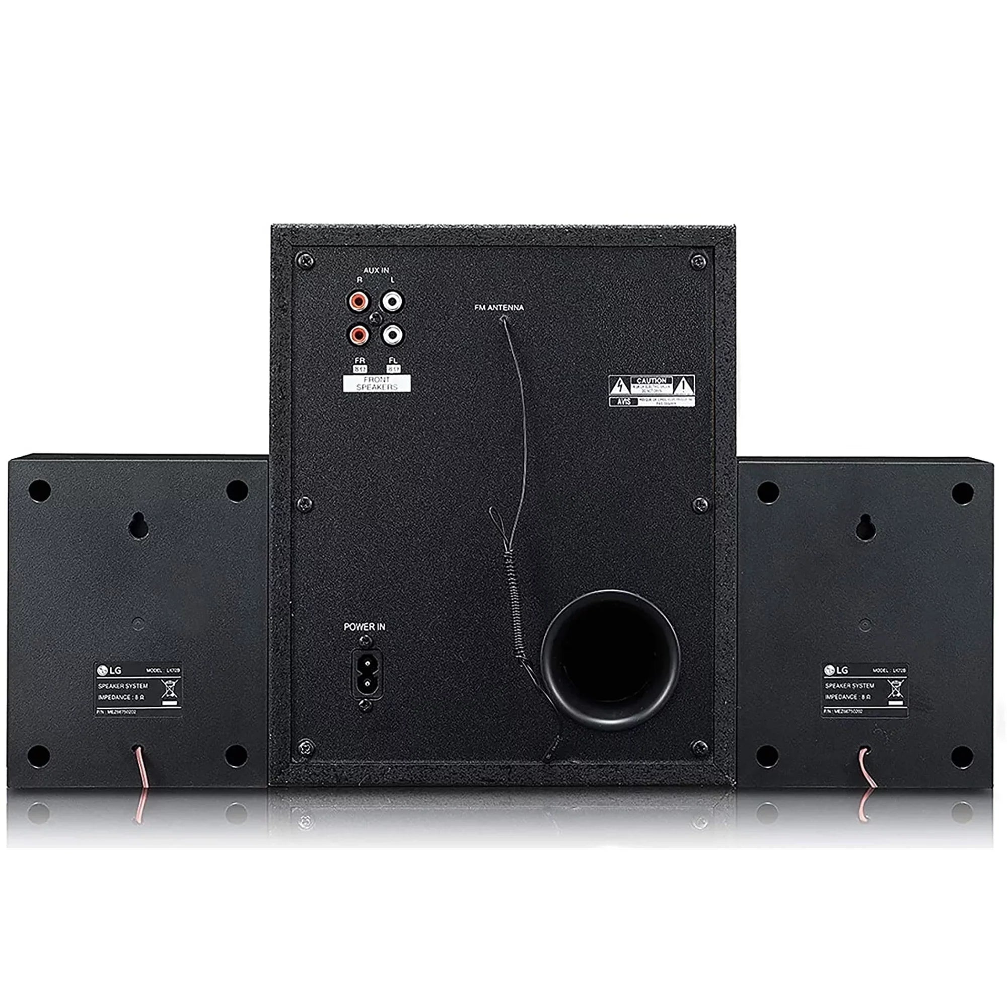 LG XBOOM LK72B 40W 2.1 Channel Bluetooth Home Theatre Sizeystem, Black/Red (Used - Good)