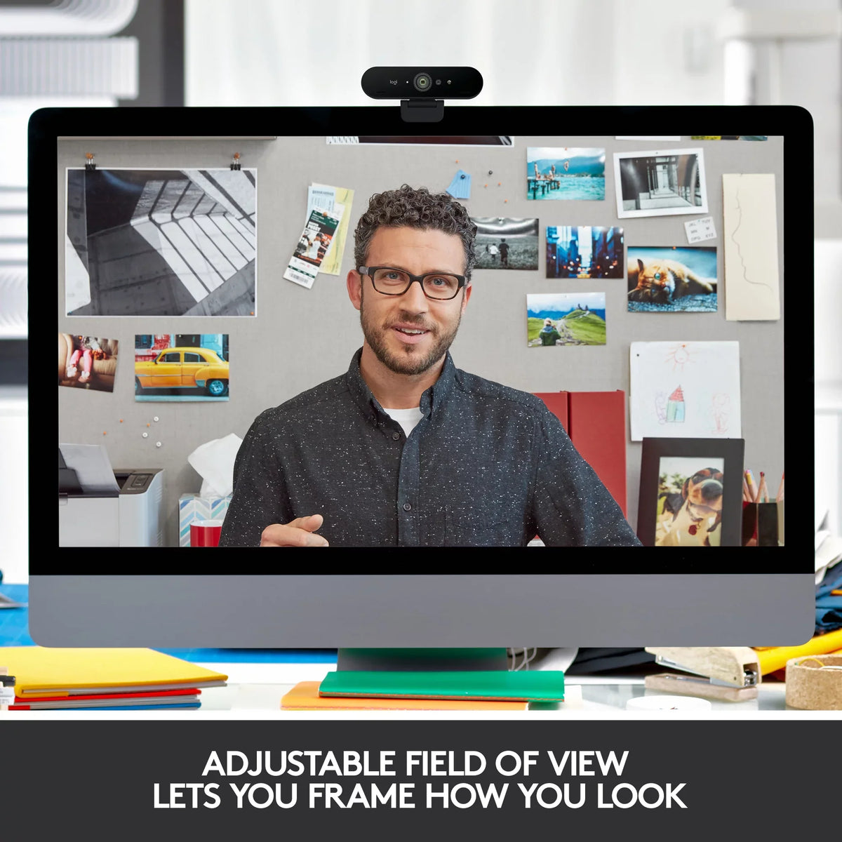 Logitech 4K Pro Webcam with HDR and Noise-Canceling Mics, Black