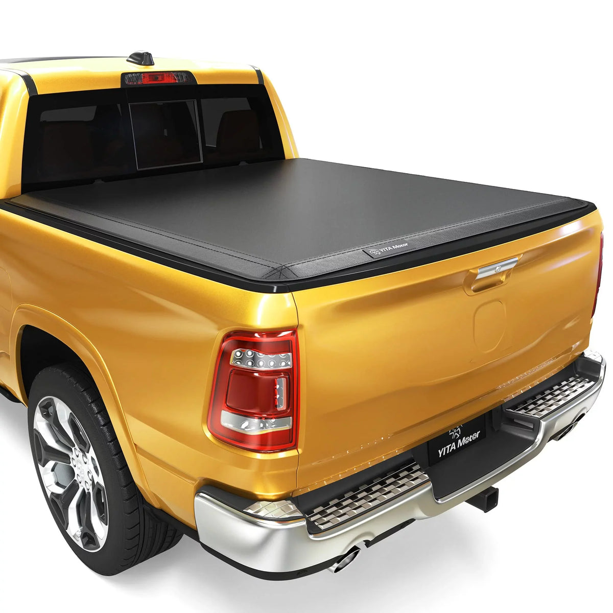 Ledkingdomus 5.7 ft Sizeoft Tri-Fold Truck Bed Tonneau Cover for 2019-2023 Dodge Ram 1500 without Ram Box