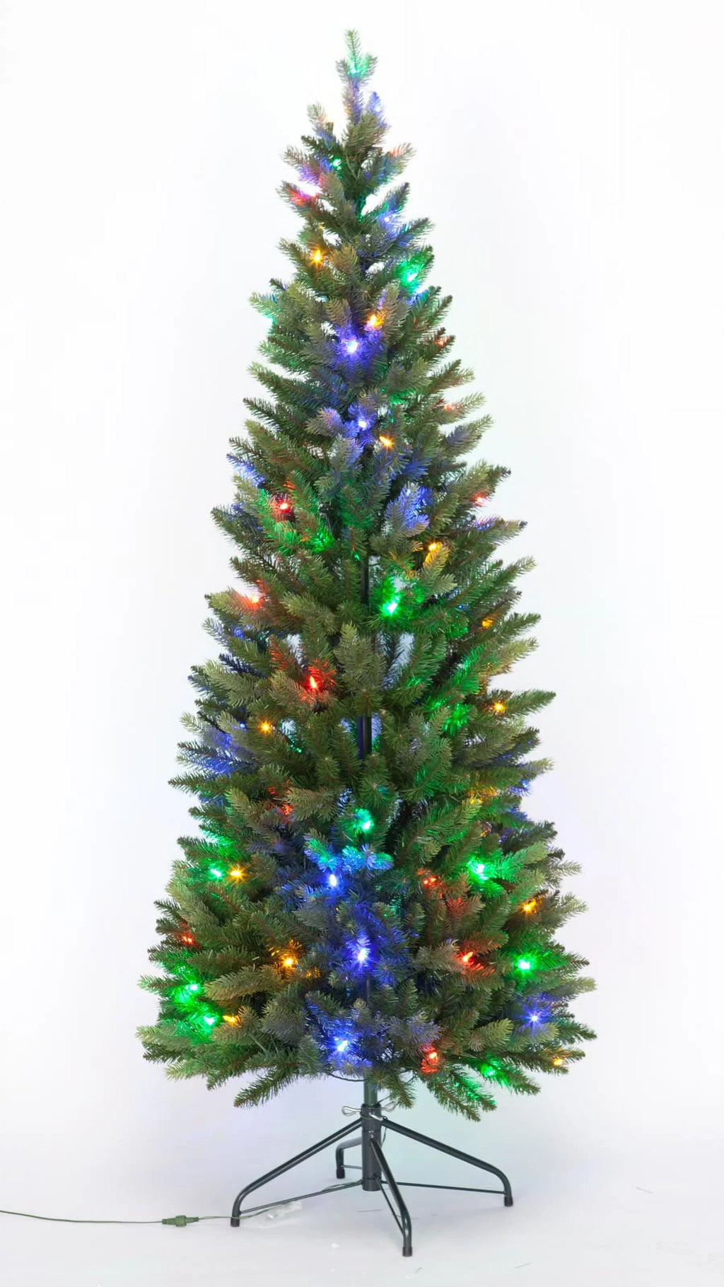 Holiday Peak 6-Foot Pre-Lit Fraiser-Like Christmas Tree, Color Changing Multi Colored and Ivory LED Lights
