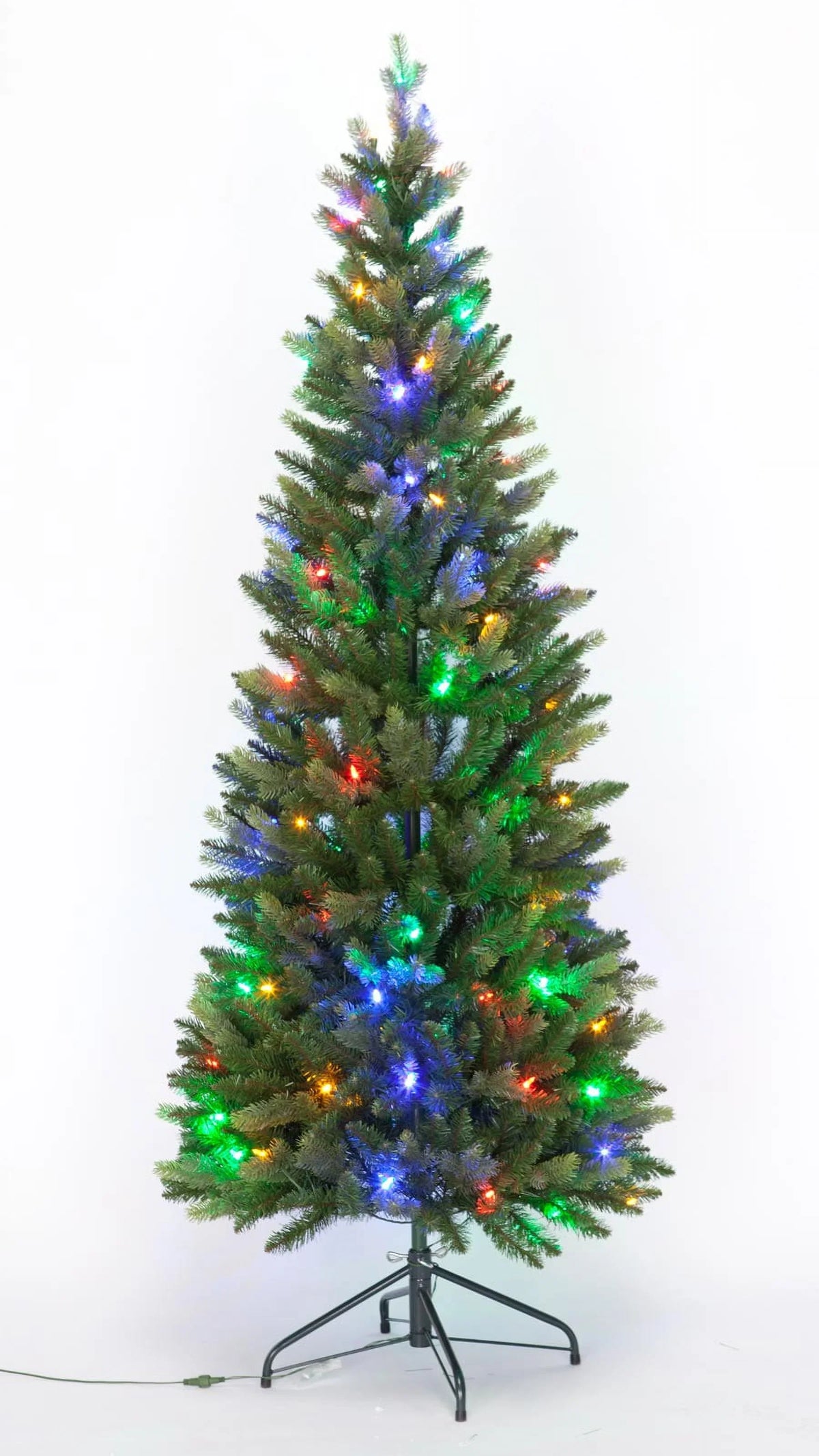 Holiday Peak 6-Foot Pre-Lit Fraiser-Like Christmas Tree, Color Changing Multi Colored and Ivory LED Lights