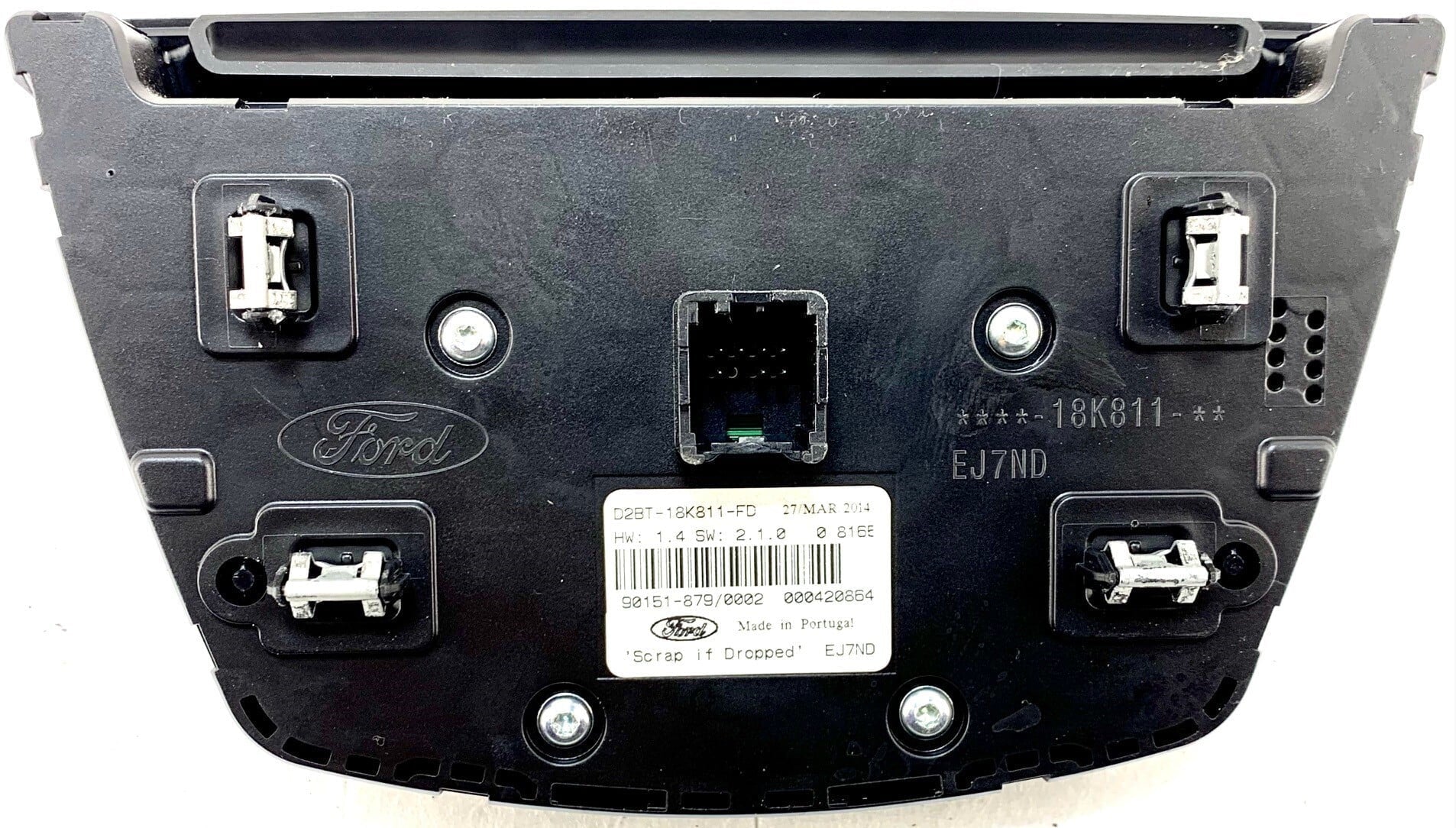 Pre-Owned 2014-2019 Ford Fiesta Radio Control Panel w/ Sizeony Audio ID D2BT-18K811-FD OEM (Good)