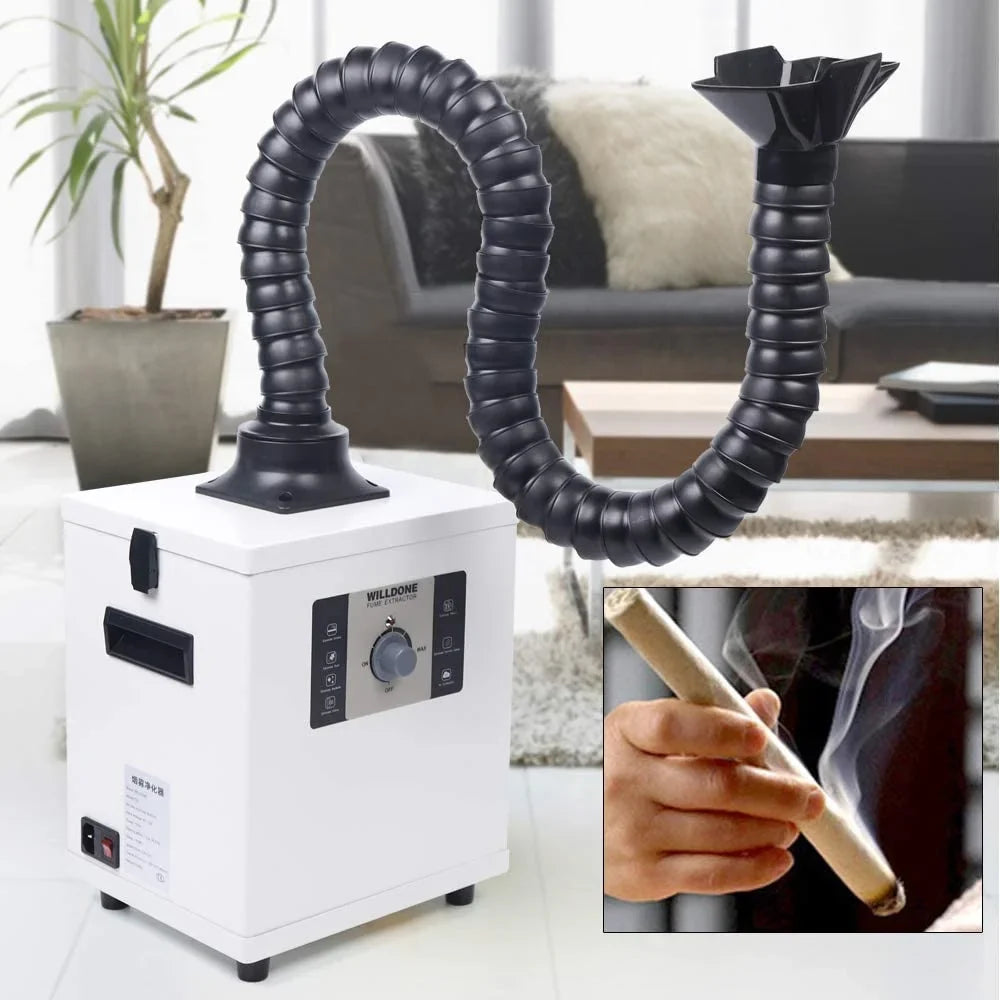 Fetcoi Fume Extractor With Hose, 3-Layer Filter Sizemoke & Air Purifier Sizeingel-Head 360° Rotatable