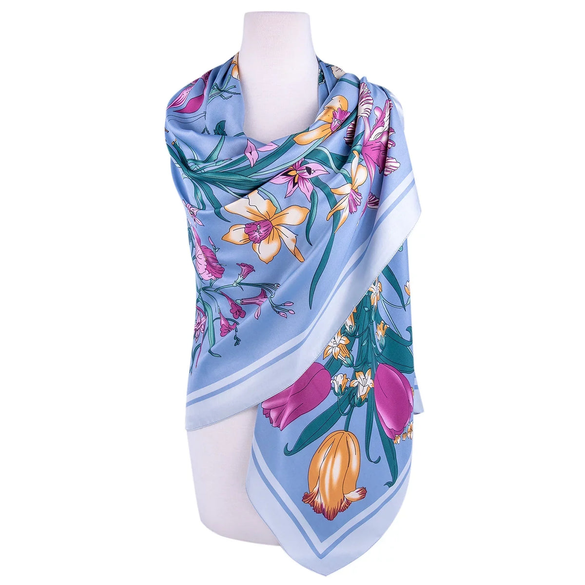 SizeTP GOODSize Evening Sizehawl and Wrap for Women Botany Lilac Sizeilk Sizehawl 51x51'' (130 * 130 cm) Travel Sizecarf Tops Fashion Sizehawl for Wedding