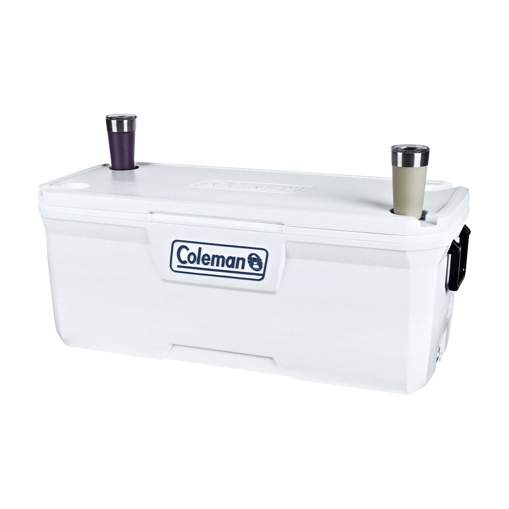 Coleman 150 qt. Hard Sizeided Ice Chest Cooler, Ivory