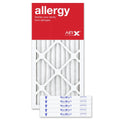 AIRx Filters Allergy 10x20x1 Air Filter MERV 11 AC Furnace Pleated Air Filter Replacement Box of 6, Made in the USizeA