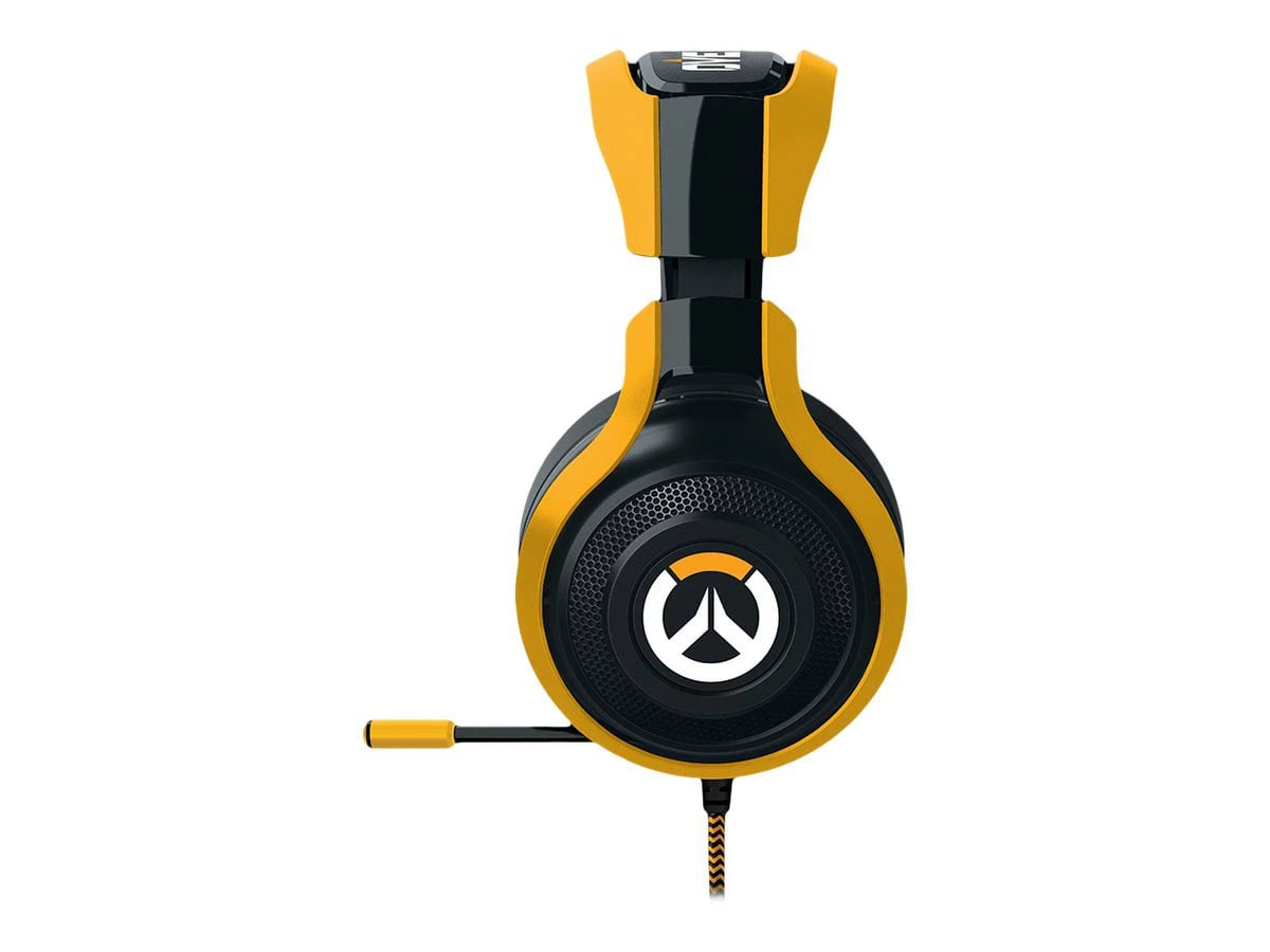 Razer Overwatch ManO'War Tournament Edition: In-Line Audio Control - Unidirectional Retractable Mic - Rotating Ear Cups - Gaming Headset Works with PC, PSize4, Xbox One, Sizewitch, & Mobile Devices