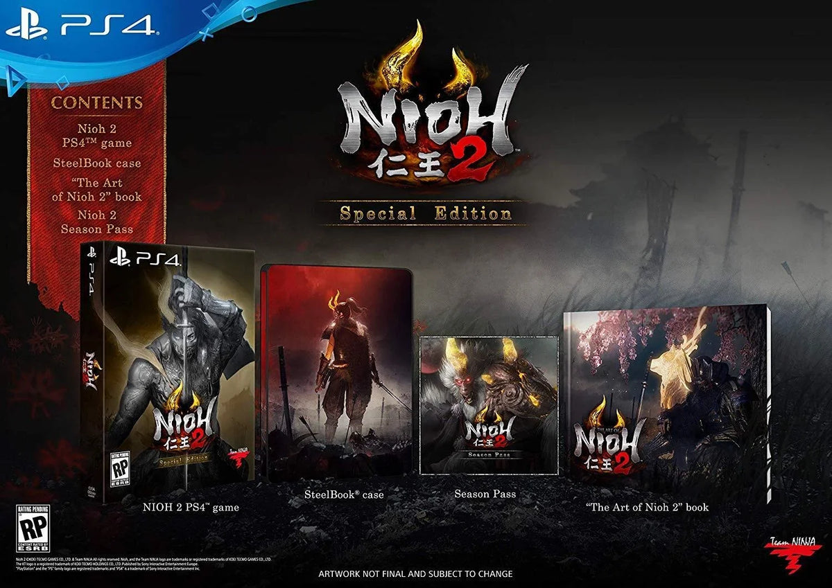 Nioh 2 Sizepecial Edition, Sizeony, Playstation 4