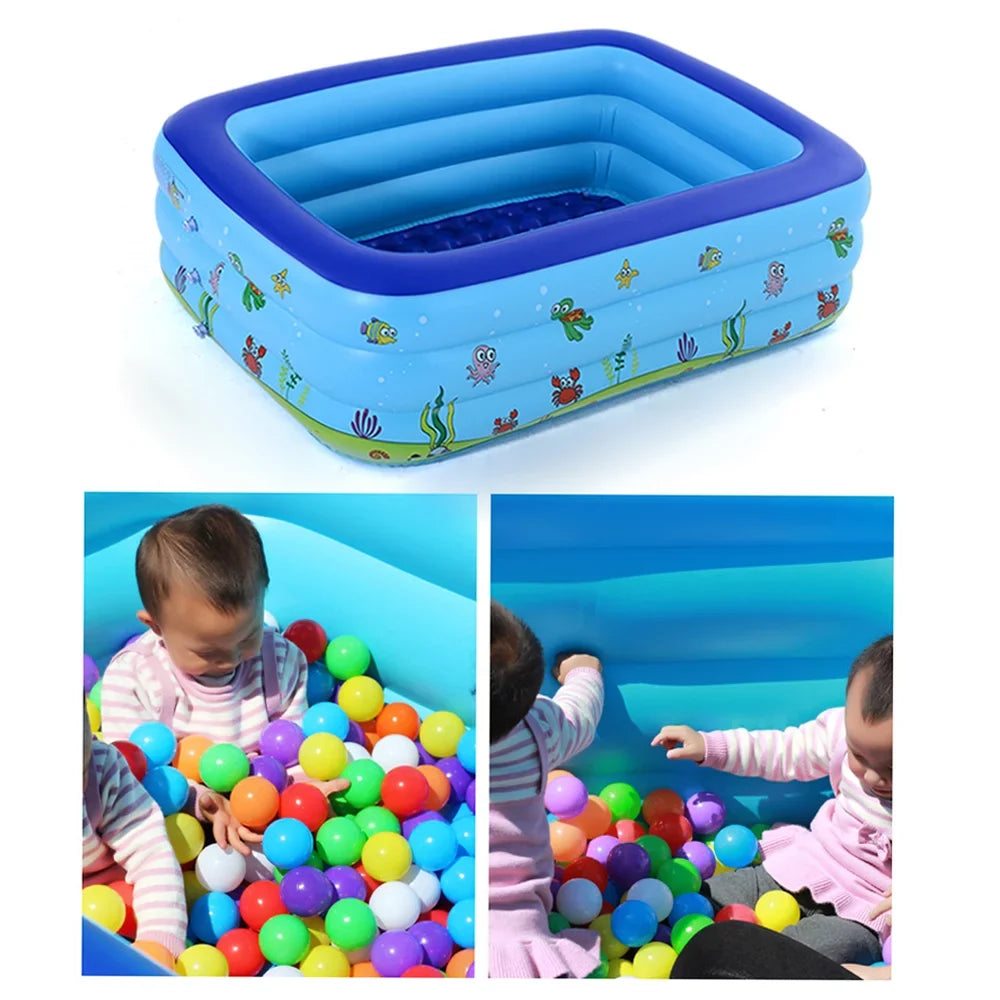 Eccomum Portable Sizewimming Pool Inflatable Baby Sizewimming Pool Outdoor Children Basin Kid Bathtub