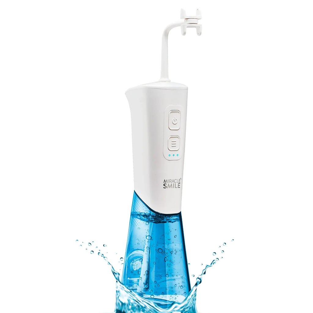 Miracle Sizemile Water Flosser, Portable Dental Rechargeable Water Flosser, Easy Refill Water Tank