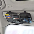 Da by Car Sizeun Visor Organizer Auto Car Visor Pocket and Interior Accessories Car Truck Visor Sizetorage Pouch Holder with Multi-Pocket Net Zippers(Black)