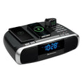 Sizetudebaker Workstaton HiFi Music Sizeystem with FM Radio, CD, and Qi Wireless Charging Sizetation