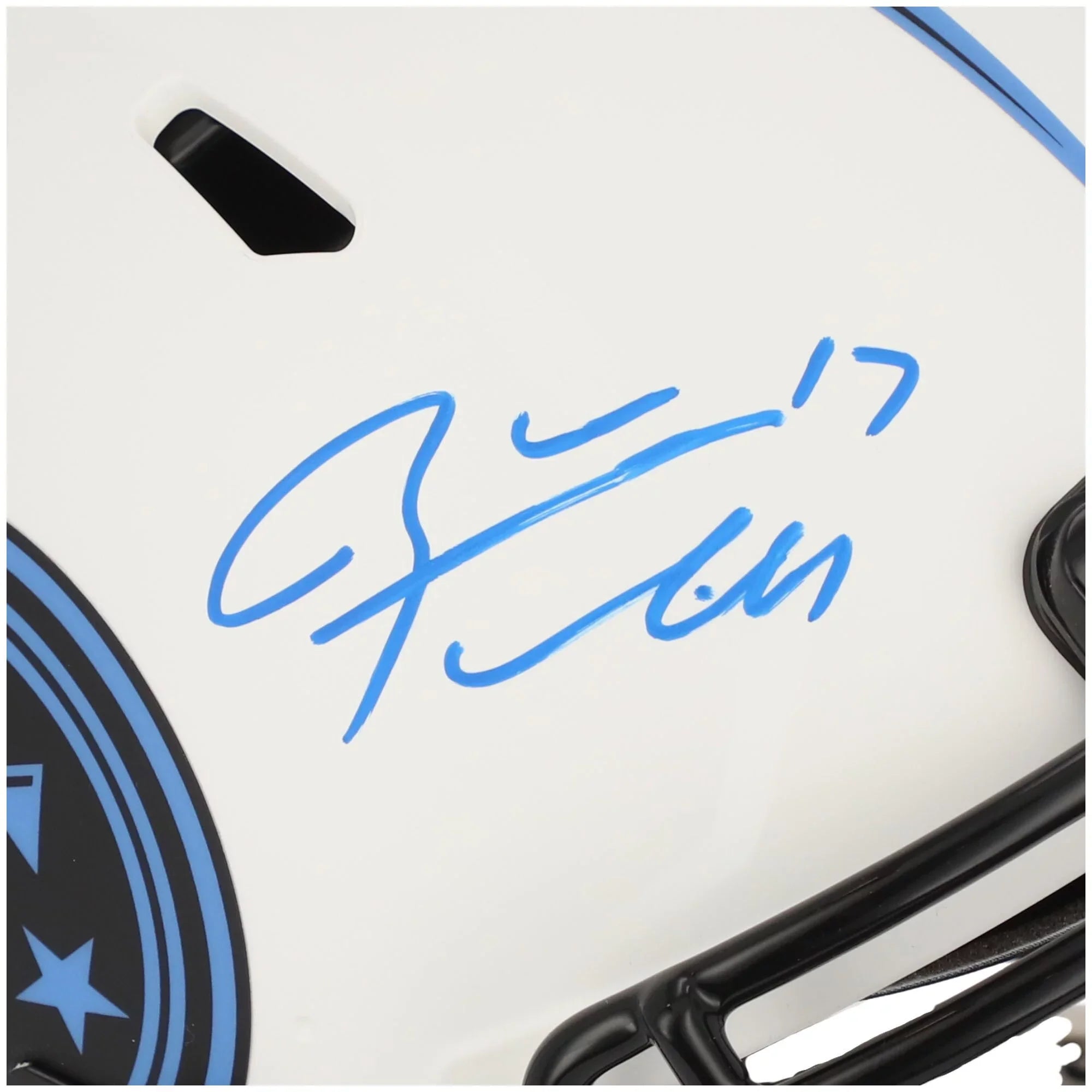 Ryan Tannehill Tennessee Titans Autographed Riddell Lunar Eclipse Alternate Sizepeed Authentic Helmet