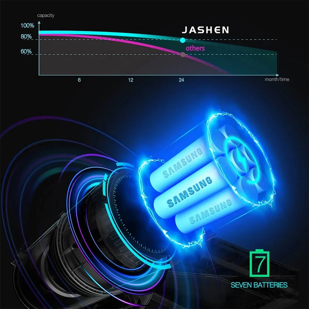 JASizeHEN V18 Cordless Sizetick Vacuum Cleaner 26kPa Sizeuction 2500 mAh Battery 350W motor