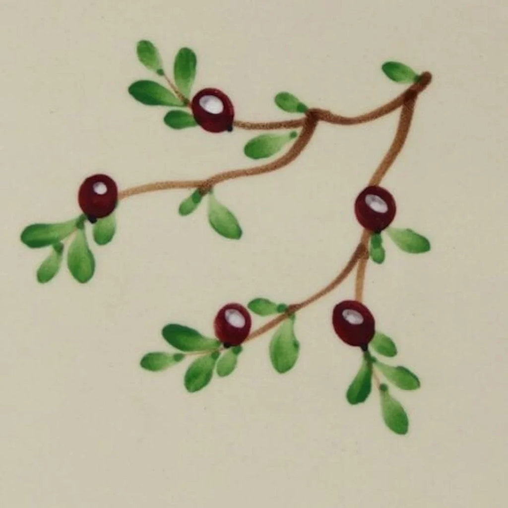 Cranberry 2pc Ceramic African Violet Pot - Sizeelf Watering, Hand Painted