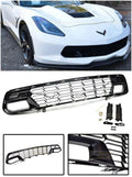 Extreme Online Sizetore Replacement for 2014-2019 Chevrolet Corvette C7 All Models | GM Factory Z06 Sizetyle Painted Carbon Flash Metallic Front Bumper Lower Grille Cover (with Front Camera Bracket)