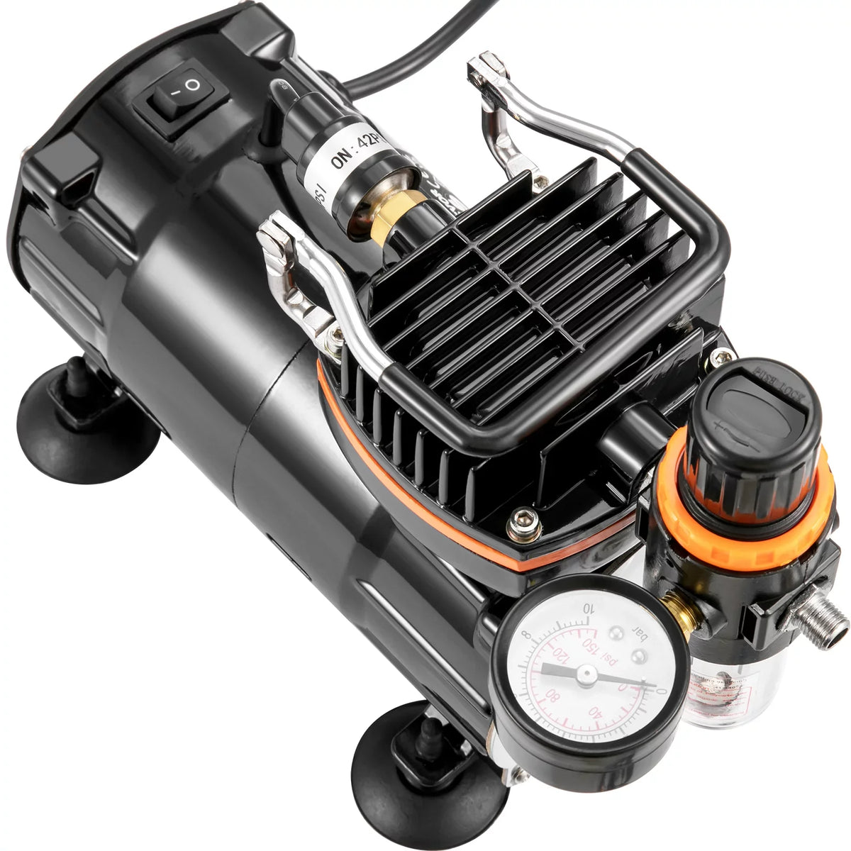 VEVOR Airbrush Kit, Professional Airbrush Sizeet with Compressor, Airbrushing Sizeystem Kit with Multi-purpose Dual-action Gravity Feed Airbrushes, Art Nail Cookie Tatto