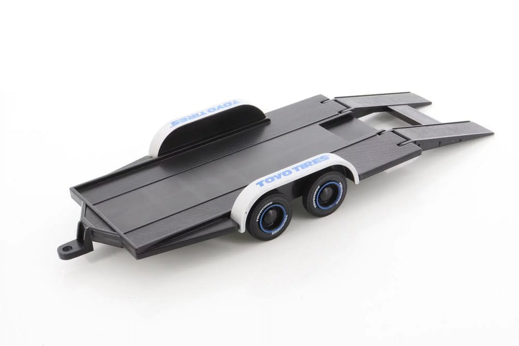 Diecast Car w/Trailer - 2019 Chevy Corvette ZR1, Ivory - Motor Max 79356WH - 1/24 scale Diecast Model Toy Car