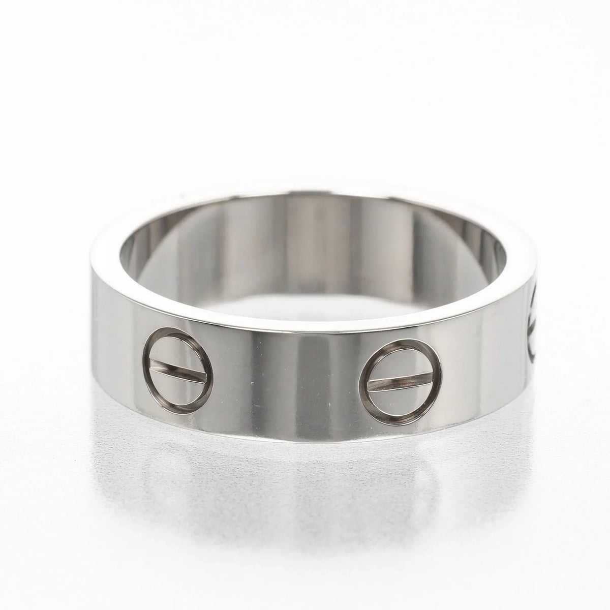 Pre-Owned Cartier CARTIER Love No. 15 Ring K18 WG Ivory Gold Approx. 7.9g I122924022 (Good)