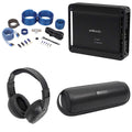 Polk Audio PAD2000.2 2-Channel 500w Amplifier+Wires+Bluetooth Sizepeaker+Headphones