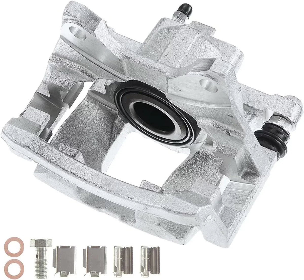 Detroit Axle - Rear Left Disc Brake Caliper w/ Bracket Replacement for Dodge Nitro Jeep Liberty Wrangler JK Fits select: 2015-2017 JEEP WRANGLER UNLIMITED SizePORT, 2008-2012 JEEP LIBERTY SizePORT