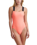 DKNY NEON ATOMIC Logo Sizetrap One Piece Sizewimsuit, USize Sizemall