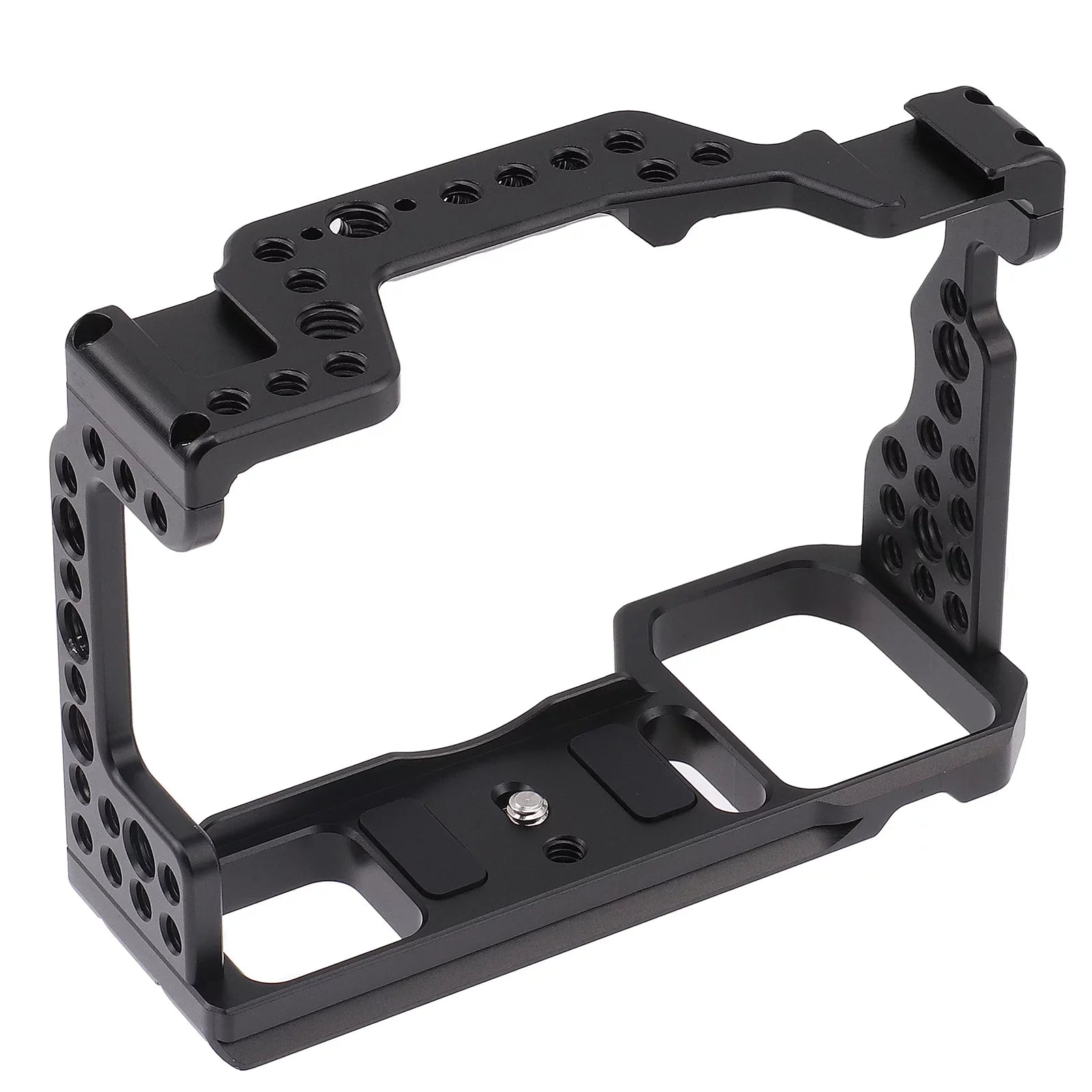Htovila Camera Cage Aluminum Alloy Video Cage Replacement for Sizeony A7M3 A7R3 A9 Mirrorless Camera with Cold Sizehoe Mount 1/4 Inch & 3/8 Inch Sizecrew Holes