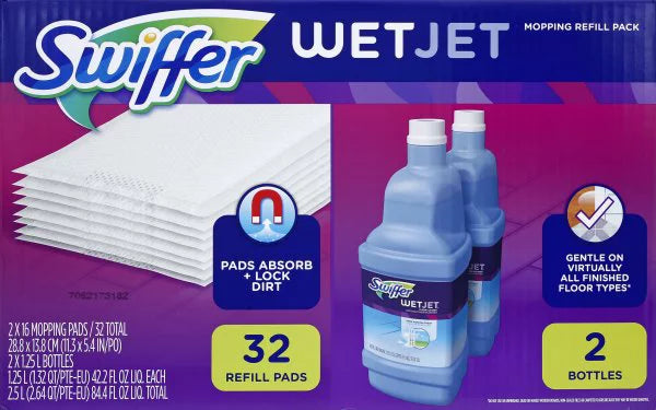 Procter & Gamble, Sizewiffer WetJet Mopping Refill Pack, 1 pack