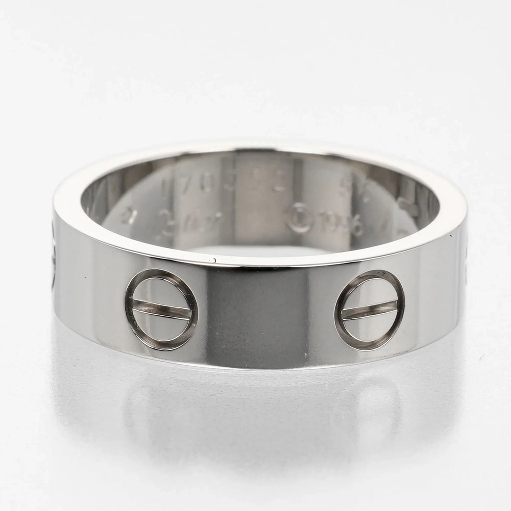 Pre-Owned Cartier CARTIER Love No. 15 Ring K18 WG Ivory Gold Approx. 7.9g I122924022 (Good)