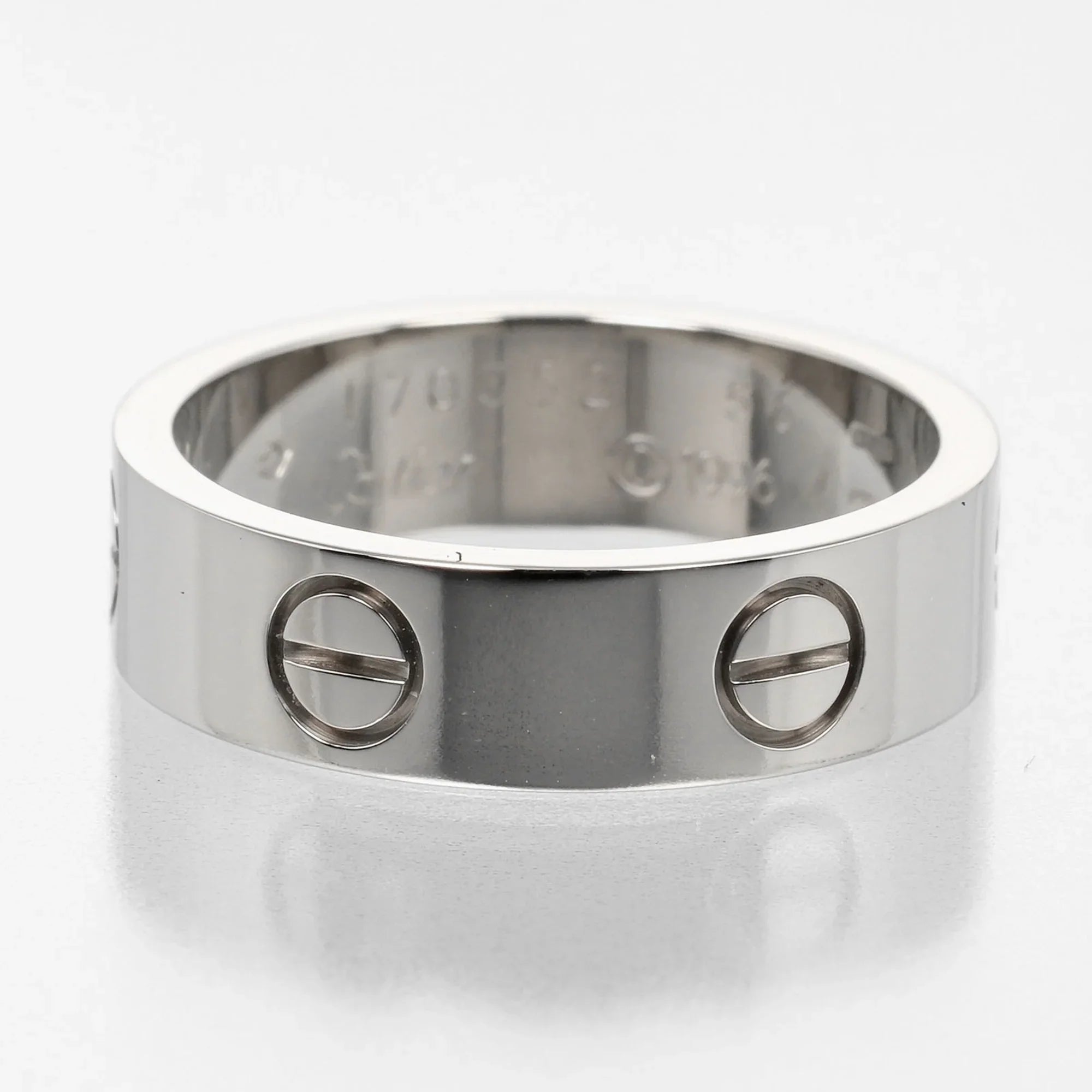 Pre-Owned Cartier CARTIER Love No. 15 Ring K18 WG Ivory Gold Approx. 7.9g I122924022 (Good)