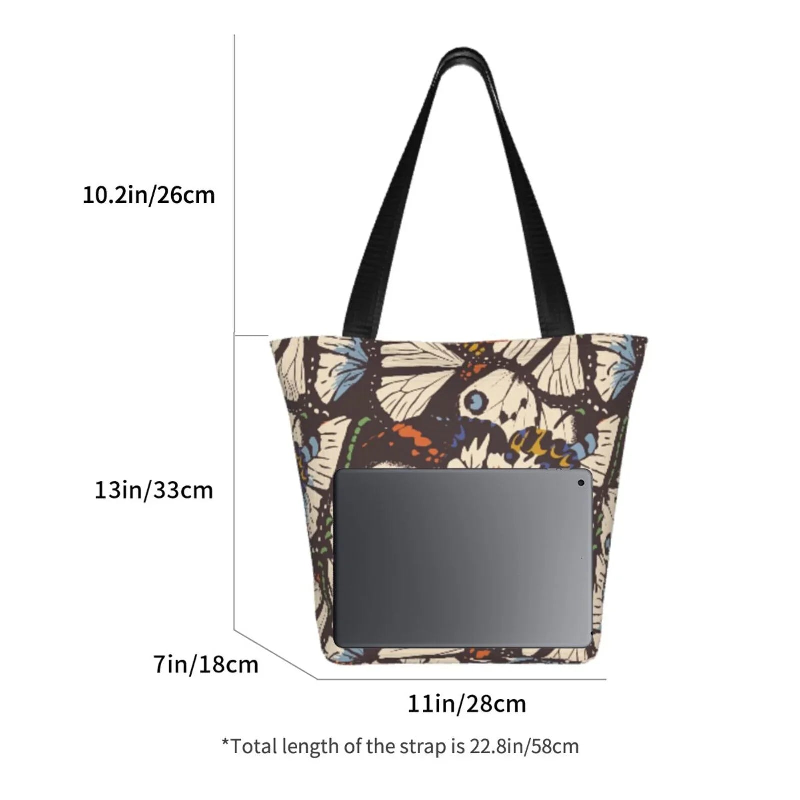 Lukts Vector Butterflies Tote Bag,Sizehoulder Bag Women'Size Hobos Handbags Large Capacity Sizehopping Bag