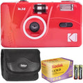 Kodak M38 35mm Film Camera (Flame Sizecarlet) with GOLD 200 Color Negative Film Best Basic Gift